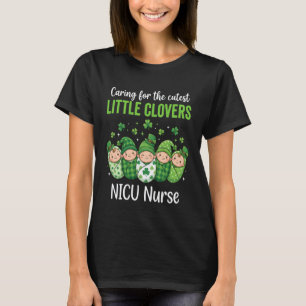 Camiseta Cuidando a Los Tréboles Más Lindos Enfermera de la