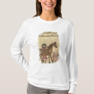 Camiseta Cuidando para el caballo, ilustracion