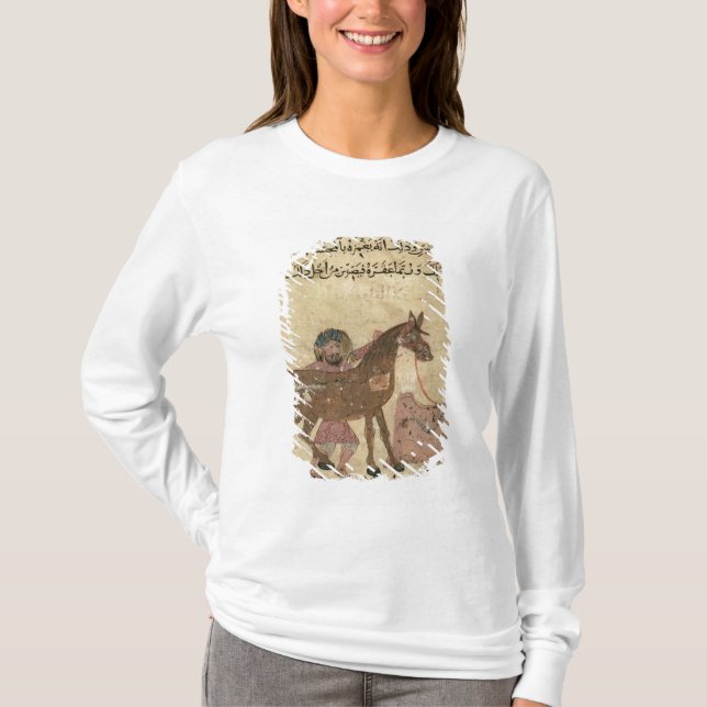 Camiseta Cuidando para el caballo, ilustracion (Anverso)