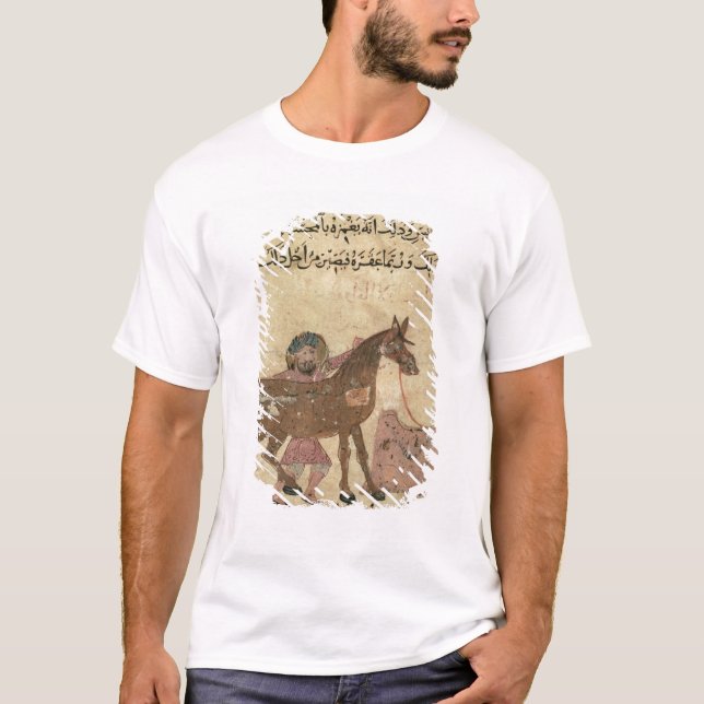 Camiseta Cuidando para el caballo, ilustracion (Anverso)
