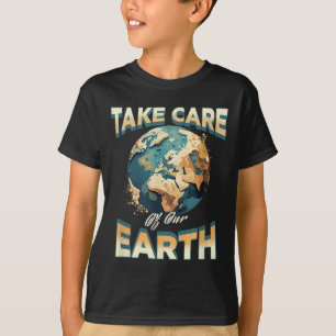 Camiseta Cuidar De Nuestra Protección Ambiental De La Tierr