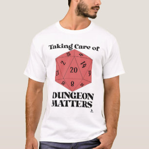 Camiseta Cuidar Del Lema Del Juego De Dungeon Mates