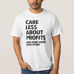 CAMISETA CUIDAR MENOS CON LOS BENEFICIOS