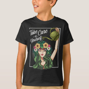Camiseta Cuidate De Tu Propio Mente Positivo Del Cuerpo De