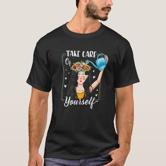 Camiseta Cuide de su propio Monto de Concienciación sobre S (Anverso)