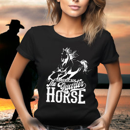 Camiseta Cuitero americano Cowgirl hembra silvestre oeste o