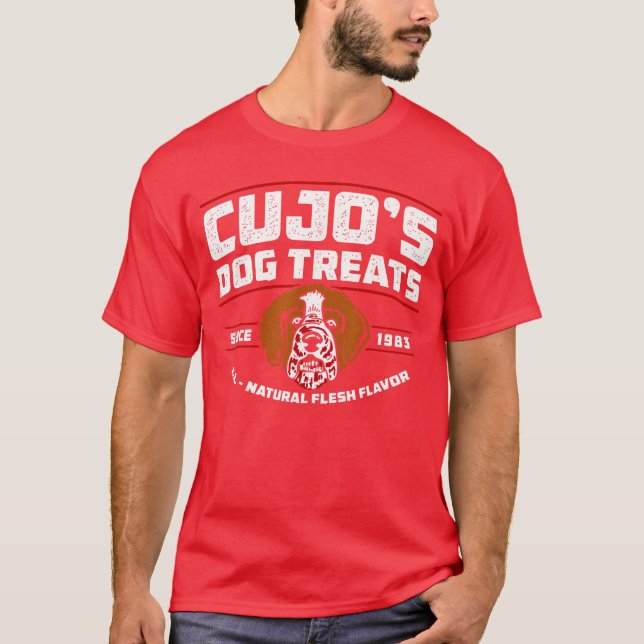 Camiseta CujosDogreats All Natural Flesh Flavor Since 1983  (Anverso)