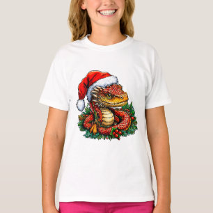 Camiseta culebra de Navidad