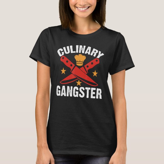 Camiseta Culinary Gangster Chefs Cooking (Anverso)