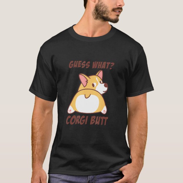 Camiseta Culo de Corgi Adorable (Anverso)
