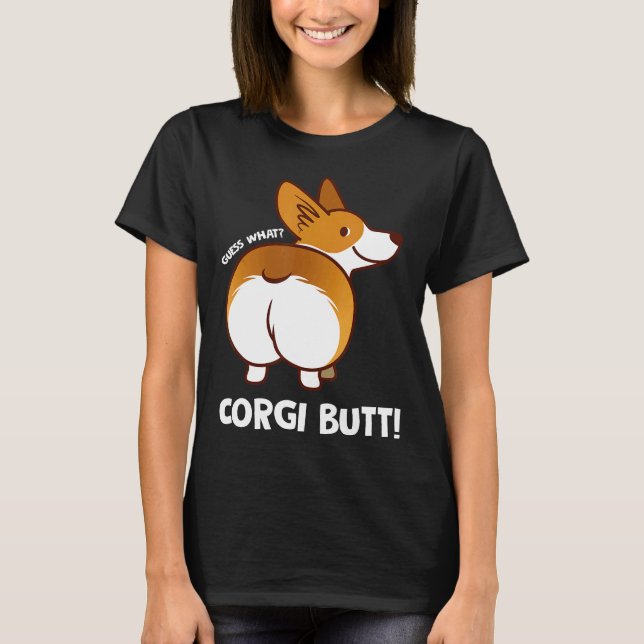 Camiseta Culo de Corgi Corgi Lindo (Anverso)