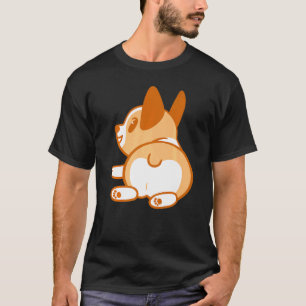 Camiseta Culo de Corgi Lindo de Moda Premium