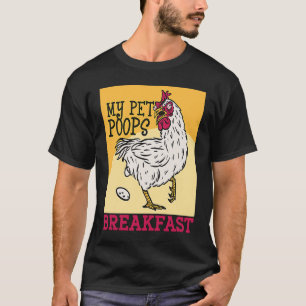 Camiseta Culo de pollo de niño pequeño mío caga desayuno c