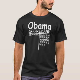 Camiseta Culpa Bush - tarjeta de puntuación de Obama
