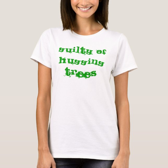 Camiseta Culpable de abrazar los árboles Tanktop (Anverso)