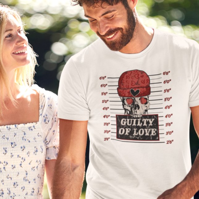 Camiseta Culpable de Amor Esqueleto Día de San Valentín (Subido por el creador)