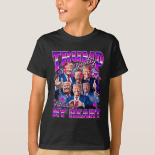 Camiseta Culpable de Robar Mi Corazón Rosa Trump Chica Trum