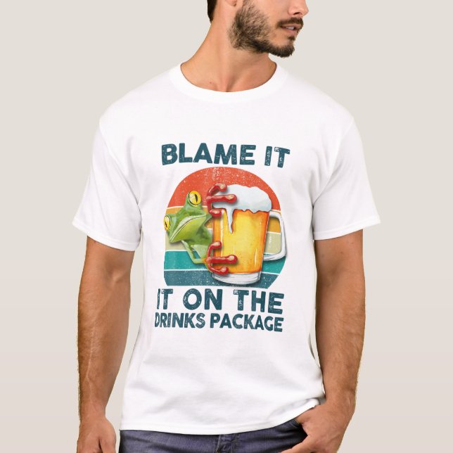Camiseta Culpen A Las Bebidas De Las Vacaciones De Cruceros (Anverso)