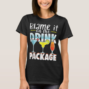 Camiseta Culpen al paquete de bebidas Divertido crucero