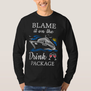 Camiseta Culpen al paquete de bebidas Funny Cruise fiesta