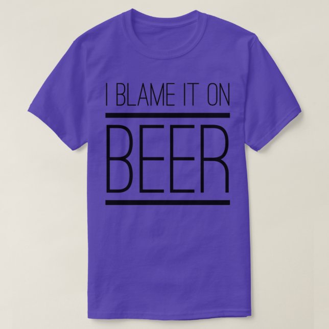 Camiseta Culpo a la cerveza (Diseño del anverso)