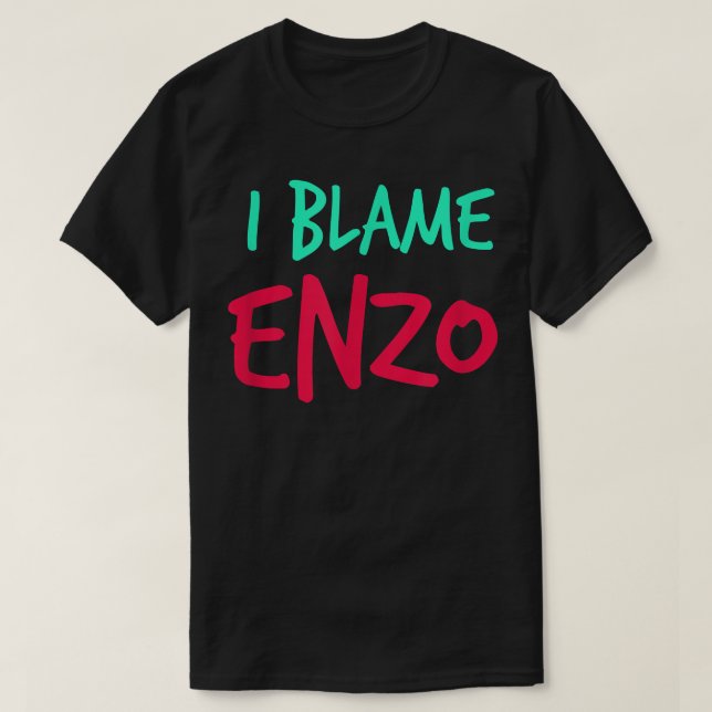 Camiseta Culpo a los amigos de Enzo por apodo de Buddy (Diseño del anverso)
