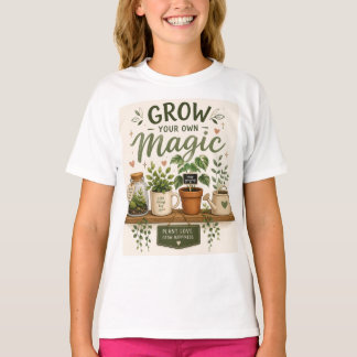 Camiseta Cultiva Tu Propia Magia | Planta Estética de Jardí