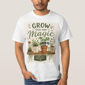 Camiseta Cultiva Tu Propio Magia | Planta Estética de Jardí