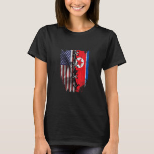 Camiseta Cultivado en América Raíces Norcoreanas EE. UU. Co