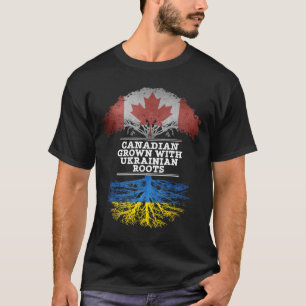 Camiseta Cultivado en Canadá con raíces ucranianas