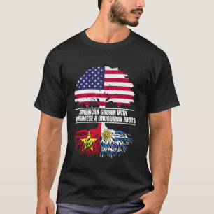 Camiseta Cultivado en Estados Unidos con herencia de bander