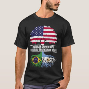 Camiseta Cultivado en Estados Unidos con herencia de bander