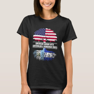 Camiseta Cultivado en Estados Unidos con herencia de bander