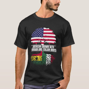 Camiseta Cultivado en Estados Unidos con herencia de bander