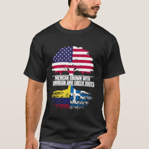 Camiseta Cultivado en Estados Unidos con herencia de bander