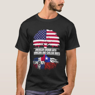 Camiseta Cultivado en Estados Unidos con herencia de bander