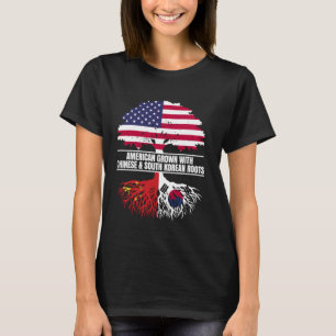 Camiseta Cultivado en Estados Unidos con herencia de bander