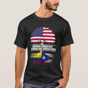 Camiseta Cultivado en Estados Unidos con herencia de bander