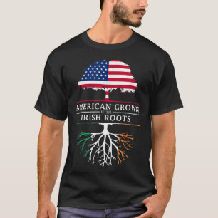 Camiseta Cultivado en Estados Unidos con Raíces Irlandesas 