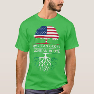 Camiseta Cultivado en Estados Unidos con Raíces Nigerianas 