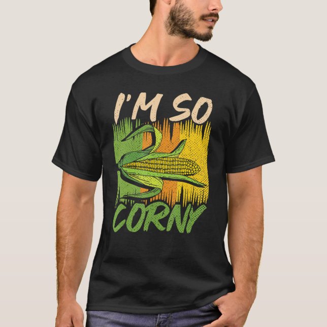 Camiseta Cultivando en la heladería de maíz tan corny Fam 2 (Anverso)