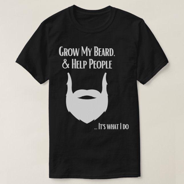 Camiseta Cultivar mi barba y ayudar a la gente a ser como J (Diseño del anverso)