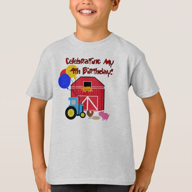 Camiseta Cultive el 4to cumpleaños (Anverso)