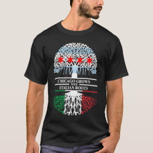 Camiseta Cultivo chicaguense raíces italianas Chicago Flag 