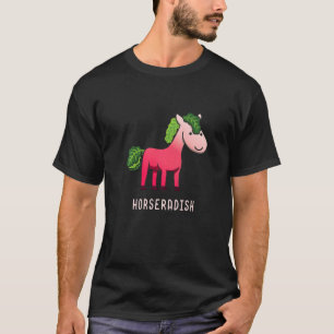 Camiseta Cultivo de Caballo Animal Rábano Picante Verdura