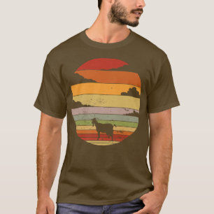 Camiseta Cultivo de ganadero de ganadería de cabra retro vi