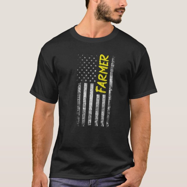 Camiseta Cultivo de ganadero de marca estadounidense Tracto (Anverso)