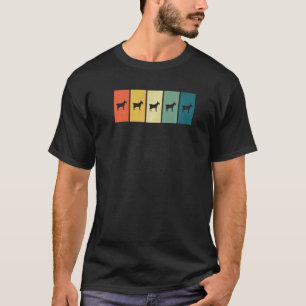 Camiseta Cultivo de granjero de cabra retro Sunset