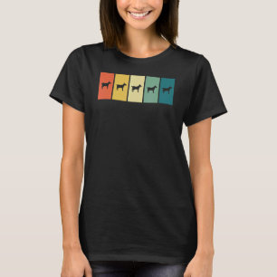 Camiseta Cultivo de granjero de cabra retro Sunset