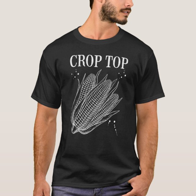 Camiseta Cultivo de granjero de maíz superior (Anverso)